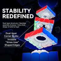 GAN460 M V2 Maglev Frosted 4x4 Magnetic Speedcube -  LATEST 2025! GAN