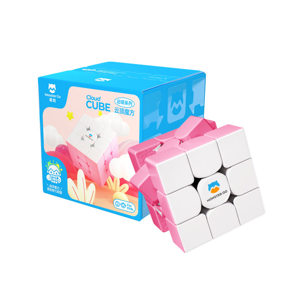 Monster Go By Gan Cloud Pink 3X3 Trainer Cube - Starter Series