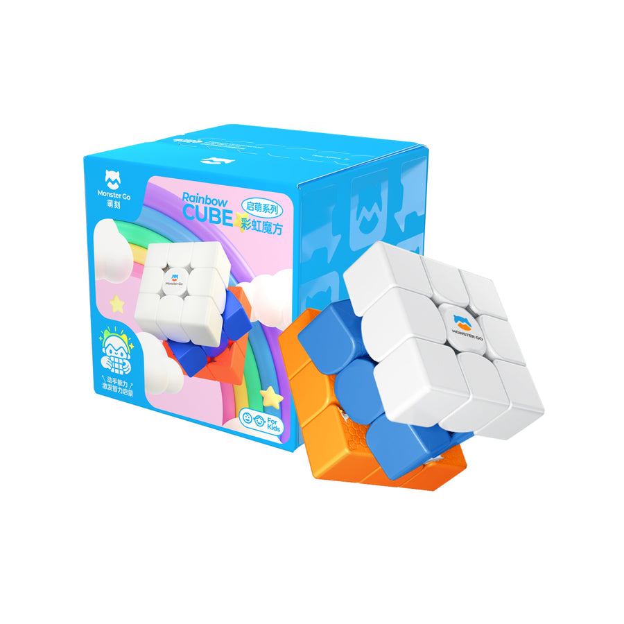 Monster Go By Gan Rainbow 3X3 Trainer Cube - Starter Series-Cubuzzle