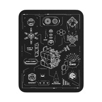 GAN 12 Maglev or Leap and GAN 12 Cube Protective Mat Combo Pack: Includes GAN 12 M Maglev Magnetic 3x3 Stickerless & Mat Set-Cubuzzle