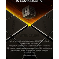 GAN 15 Maglev Frosted  3x3 Magnetic Speedcube - LATEST 2025! GAN