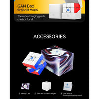 GAN 15 Maglev Frosted  3x3 Magnetic Speedcube - LATEST 2025! GAN