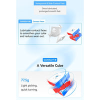 GAN 356 M E Frosted V2 Magnetic 3x3 Speedcube GAN
