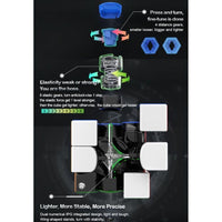 GAN Cube Starter Combo Pack: Includes 2 puzzles- GAN 251 M Air 2x2, GAN 356 M Lite 3x3 Speedcubes - Cubuzzle