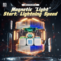 MoYu RS3M V5 3x3 Magnetic Cube Ball Core UV with Robot Box Stickerless - Latest 2023 Release-Cubuzzle
