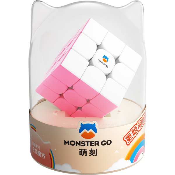 Monster Go by GAN 3x3 Cloud Pink Premium Box - Trainer Cube