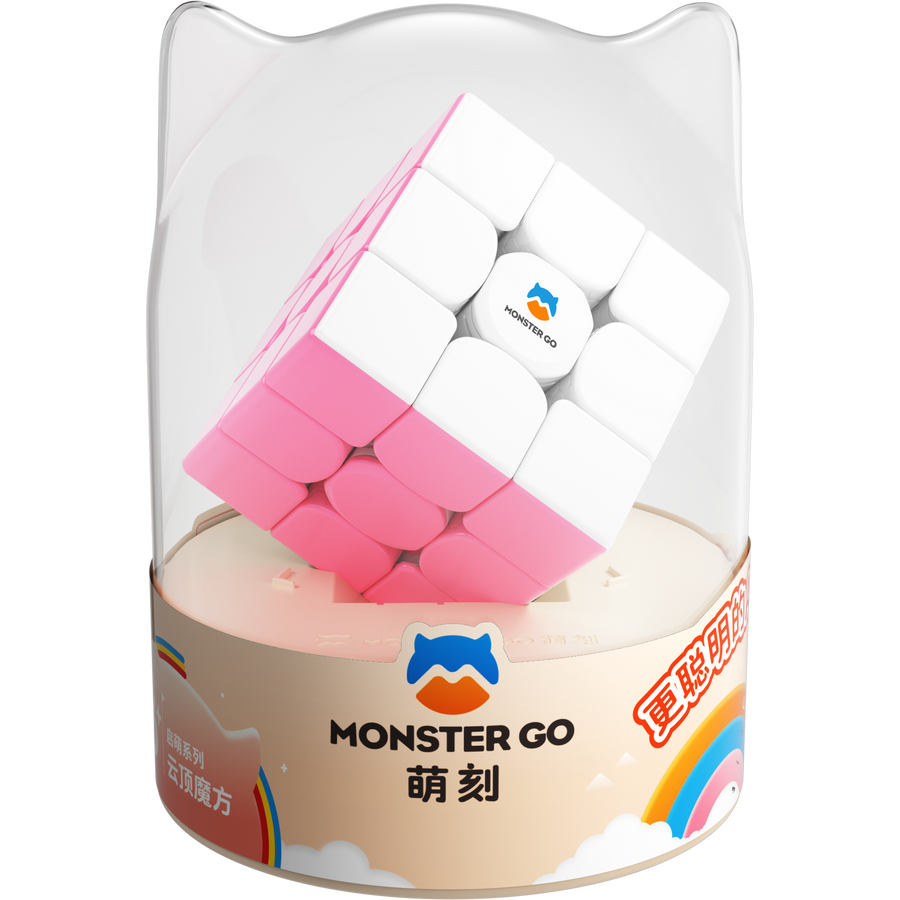 Monster Go by GAN 3x3 Cloud Pink Premium Box - Trainer Cube