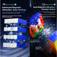MoYu AoSu V7 4x4 Magnetic Speed Cube – Triple-Track UV Flagship MoYu