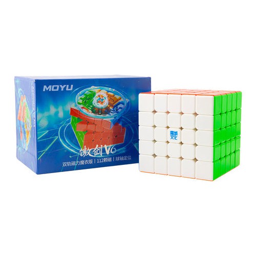 MoYu AoChuang V6 5x5 — Triple-Track Magnetic UV Flagship Speed Cube MoYu