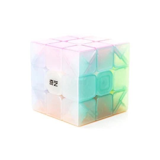 Qiyi Warrior W Jelly Edition 3X3 Non Magnetic Stickerless Speedcube