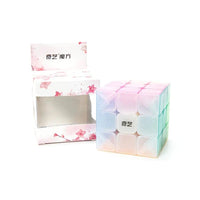 Qiyi Warrior W Jelly Edition 3X3 Non Magnetic Stickerless Speedcube-Cubuzzle