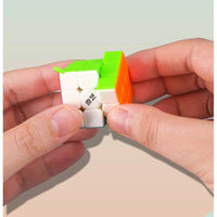 QIYI MINI 3X3 KEYCHAIN NON-MAGNETIC STICKERLESS CUBE-Cubuzzle