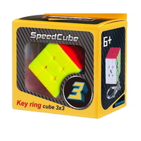 QIYI MINI 3X3 KEYCHAIN NON-MAGNETIC STICKERLESS CUBE-Cubuzzle