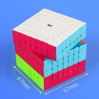 QIYI QIXING S2 7x7 STICKERLESS NON-MAGNETIC SPEEDCUBE-Cubuzzle