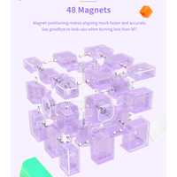 GAN Mirror Cube M UV Coated Purple - Magnetic Alien Cube - Cubuzzle