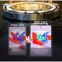MoYu RS3M V5 3x3 Magnetic Cube Ball Core UV with Robot Box Stickerless - Latest 2023 Release-Cubuzzle
