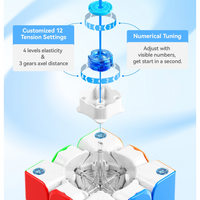 GAN 356 M E Magnetic Speedcube - Latest 2023 Release-Cubuzzle