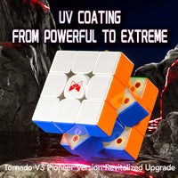 QiYi X-MAN TORNADO V3 M PIONEER UV 3X3 Maglev Magnetic Core Speed Cube-Cubuzzle