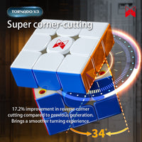 QiYi X-MAN TORNADO V3 M PIONEER UV 3X3 Maglev Magnetic Core Speed Cube-Cubuzzle