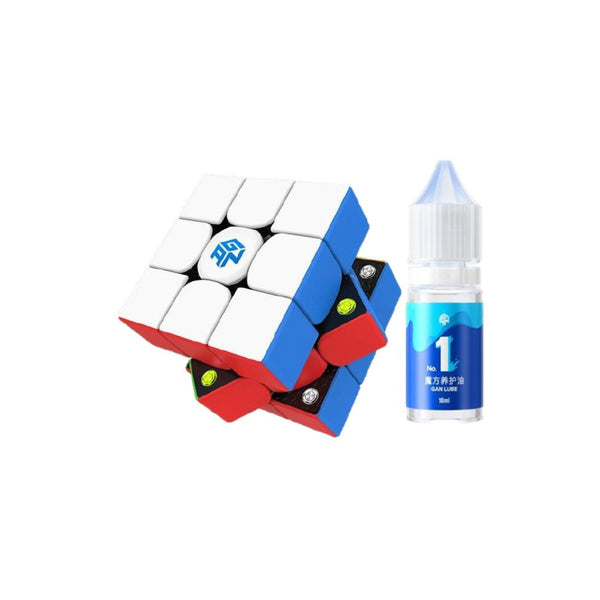 356 M Standard & Lube Combo Pack-Includes: GAN 356 M Std 3x3 Magnetic Speedcube & GAN Lube 1 - Maintenance