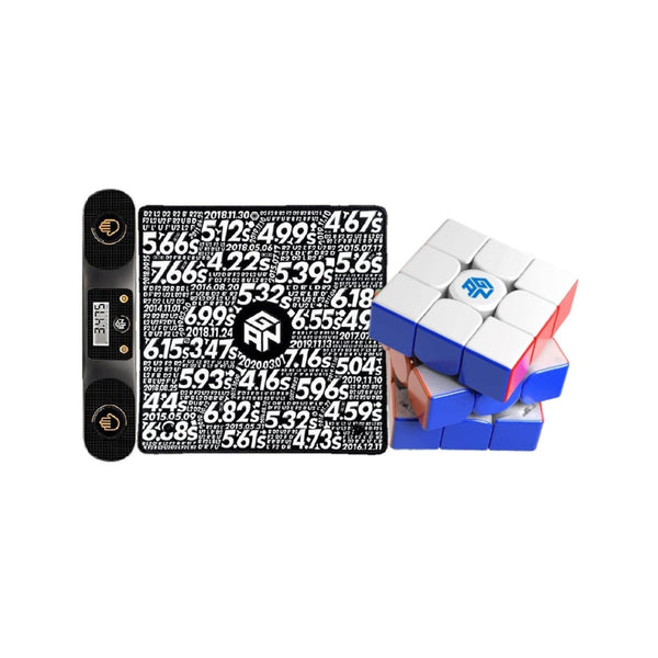 GAN 12 Maglev 3x3 Combo Pack: Includes GAN 12 M Maglev, Smart Bluetooth Timer & Mat Set