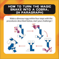 YJ Magic Snake Dinosaur Egg 36 pcs Magic Ruler Puzzle YJ