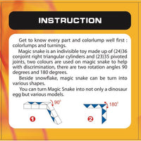 YJ Magic Snake Dinosaur Egg 36 pcs Magic Ruler Puzzle YJ