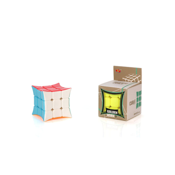 YJ Golden Horn 3x3 Stickerless Concave Cube