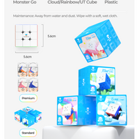 Monster Go By Gan Cloud Blue 3X3 Trainer Cube - Starter Series-Cubuzzle