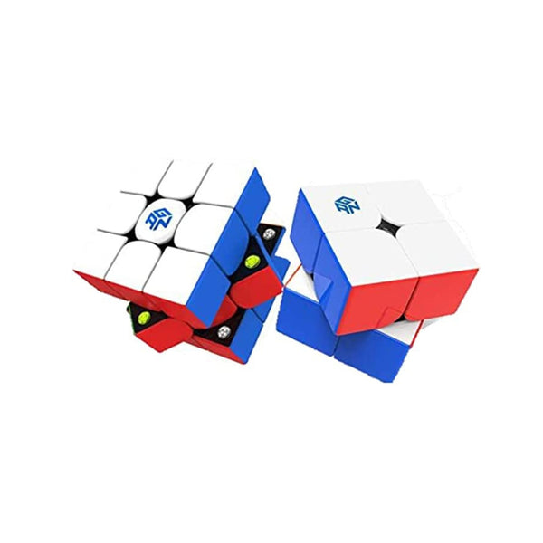 GAN Cube Starter Combo Pack: Includes 2 puzzles- GAN 251 M Air 2x2, GAN 356 M Lite 3x3 Speedcubes