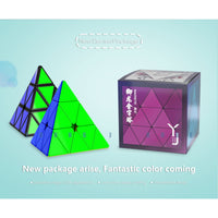 YJ YU Pyramid Magnetic Stickerless Pyraminx Speedcube-Cubuzzle