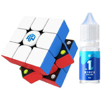 Lite & Lube Combo Pack-Includes: GAN 356 M Lite 3x3 Magnetic Speedcube & GAN Lube I - Maintenance - Cubuzzle