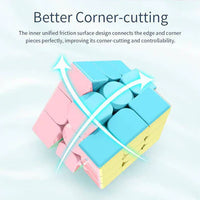 MoYu MoFang JiaoShi MeiLong - MACARON 3x3 Stickerless Speedcube-Cubuzzle