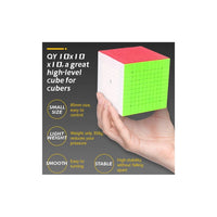 QIYI 10x10 STICKERLESS NON-MAGNETIC SPEEDCUBE-Cubuzzle