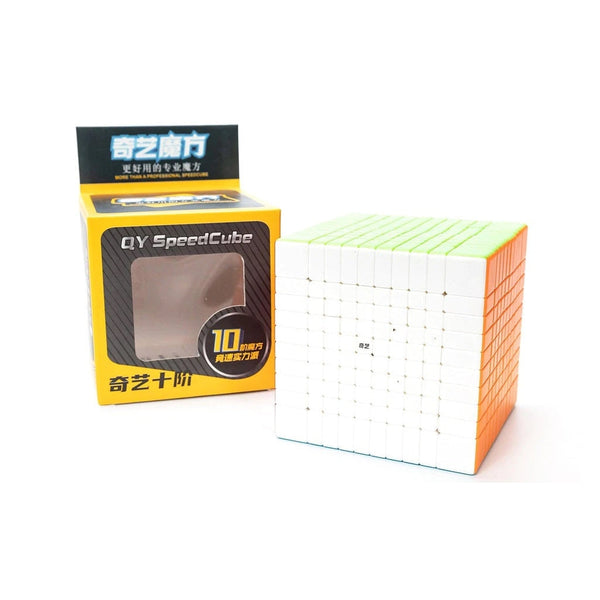 QIYI 10x10 STICKERLESS NON-MAGNETIC SPEEDCUBE
