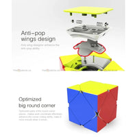 QIYI QICHENG SKEWB NON-MAGNETIC STICKERLESS SPEEDCUBE-Cubuzzle